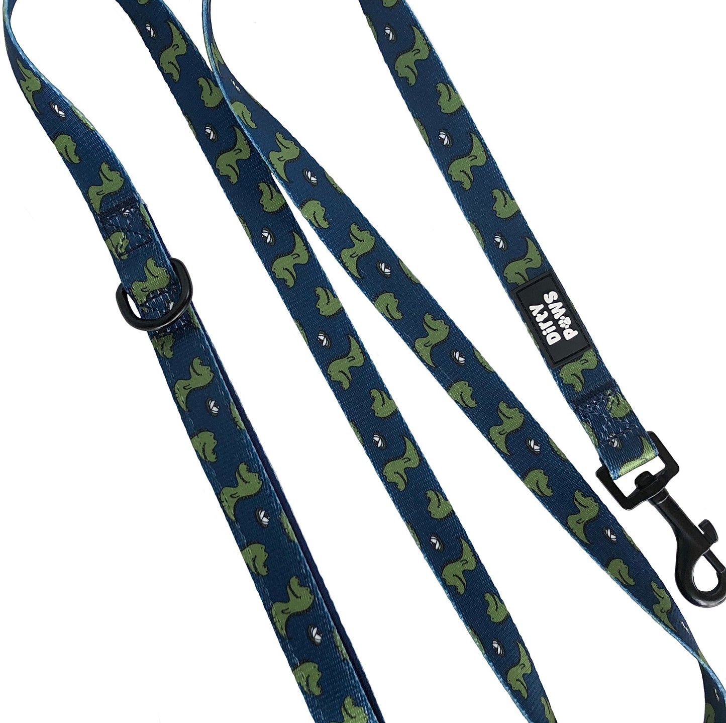 blue alligator dog leash