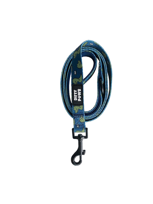 blue alligator dog leash 